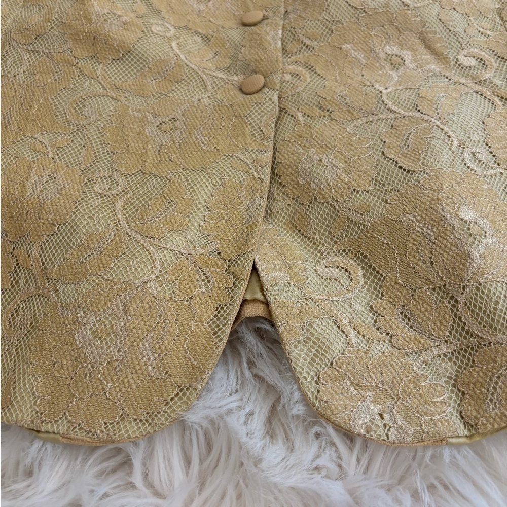 Vintage Made in Italy Vest Lace Size Large - Picture 4 of 12